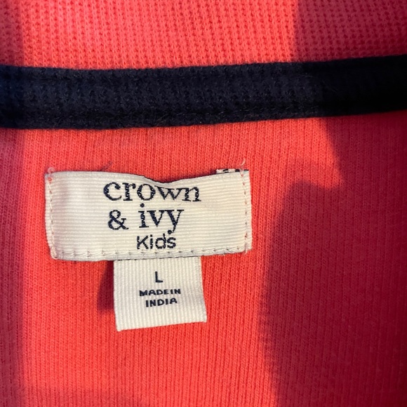 Crown and Ivy Kids Quarter Zip - Picture 4 of 5